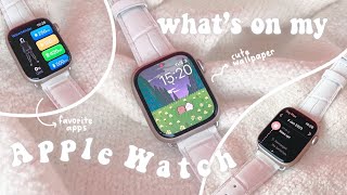 What's on my Apple Watch 8 | Aesthetic Watch Faces and my favorite must-have productivity apps 🪐