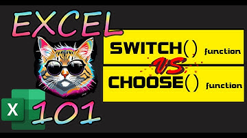 Excel 365 tutorial:  SWITCH() vs CHOOSE() functions!
