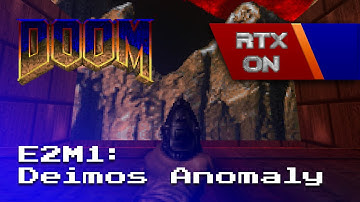 Doom 1 (1993) | E2M1: Deimos Anomaly | Ray-traced gameplay | 60 FPS 1080p