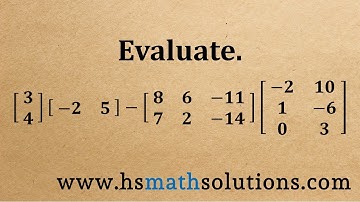 Simplify a Matrix Expression with Multiplication and Subtraction (Example)