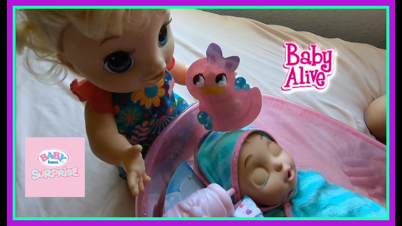 Baby Alive Babysitting baby born for a day !