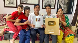 Finally golden play button aa hi gya 😍