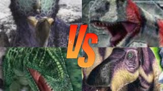 Pachyrinosaurus vs Majungasaurus vs Carcharodontosaurus vs Maiasaura [AMV] Dino Versus