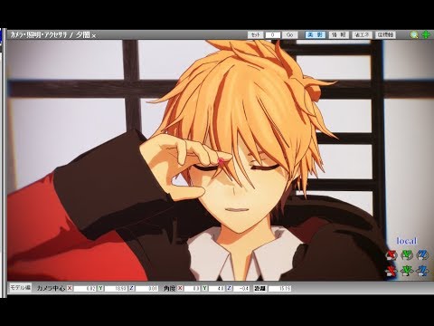 【UTAU/MMD】湯鬱声からす×花瓶に触れた