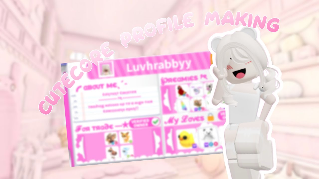 Make a Cutecore profile with me! // Cutecore adopt me! // - YouTube