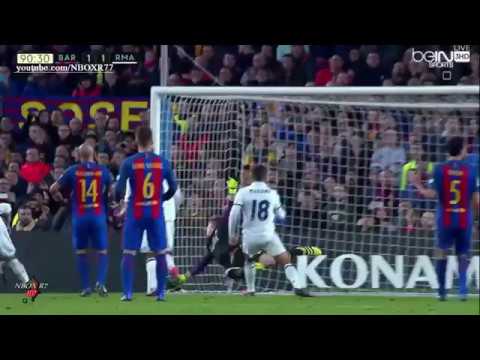 اهداف مباراة برشلونة وريال مدريد 1 1 شاشة كاملة تعليق فهد العتيبي الدوري الاسباني 03 12 2016 HD
