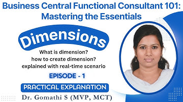 Mastering Dimension Setup: Unleash the Power of Dynamics 365 Business Central |#episode #1 #tutorial