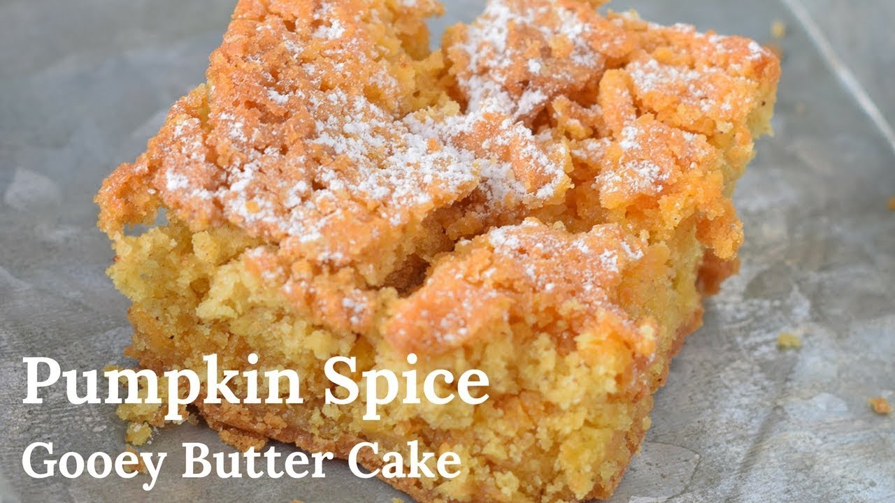 Pumpkin Spice Gooey Butter Cake - YouTube