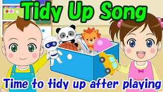 【Tidy Up Song】Educational videos | Nursery Rhymes | Kids Songs | Lifestyle habits | HoppySmile