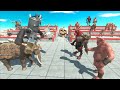 King KENTAUR vs OGRE LORD & Kozarog the Demon on Arena in Animal Revolt Battle Simulator