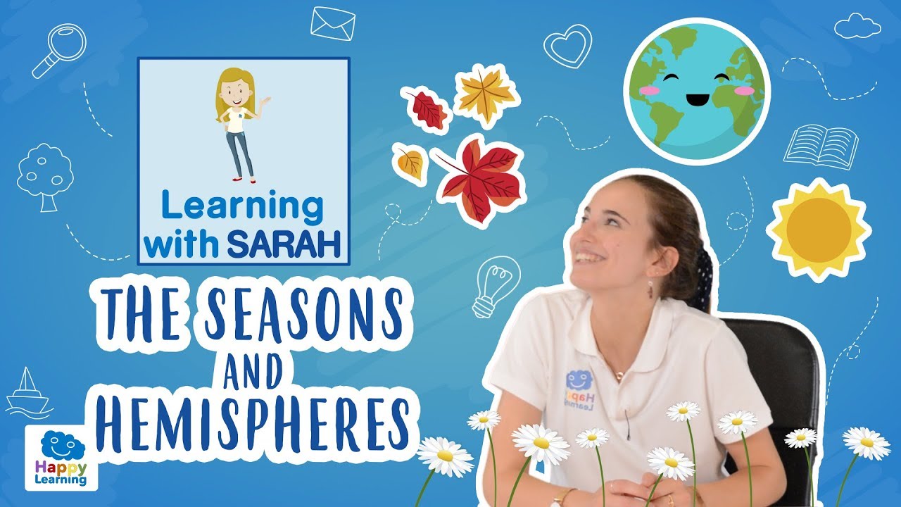 ⁣The Seasons and Hemispheres | LEARNING WITH SARAH | Educational videos for Kids