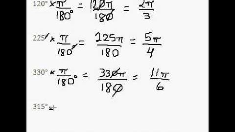 Introduction to Trigonometry (pt. 2) - converting degrees to radians