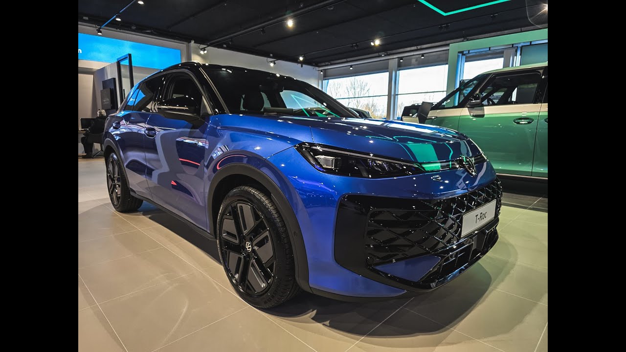 T Roc R Line Blue Volkswagen T-Roc R-Line Black Style Walkaround | Stunning Celestial ...