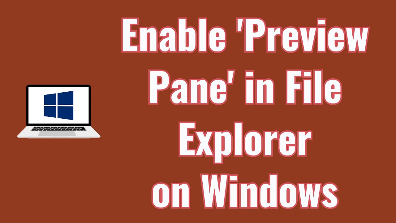 How to Enable 'Preview Pane' in File Explorer on Windows 10/ 11 - YouTube