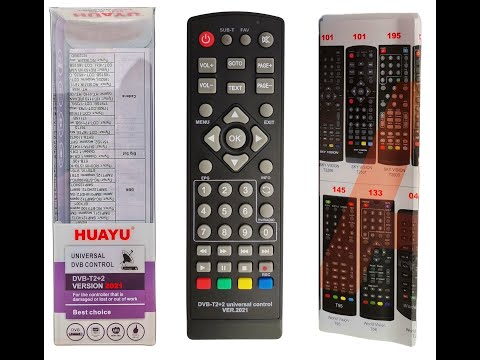 Инструкция по настройке универсального пульта дистанционного управления Huayu DVB-T2+2 VER.2021