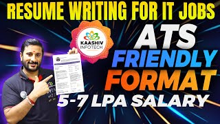 📌 Resume Writing for IT Jobs Tamil | ATS Friendly Format 2025 | Kaashiv infotech Reviews