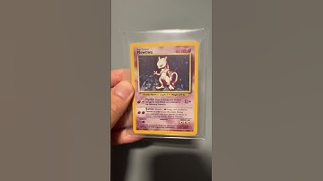 How to showcase your old Pokemon card collection (Mewtwo 10/102 Holo).