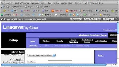How to Setup a Password on your Linksys Router