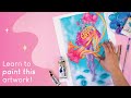 How To Blend Acrylic Paint! Step-By-Step Talk Through