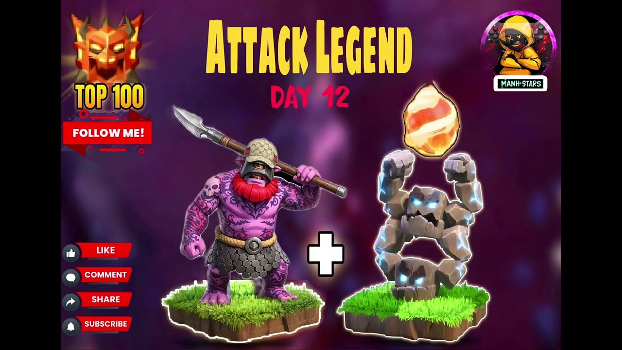 Manh STARs | Fireball + Meteor Golem + Thrower OP Legend League Attack Strategy