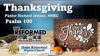 Psalm 100: Thanksgiving
Todays sermon focuses on Thanksgiving, drawing from Psalm 100 and other scriptures to explore its meaning for Christians. The message emphasizes that Thanksgiving should originate from the heart and be directed toward God, as commanded in the Old Testament law. Biblical examples from Nehemiah, the Psalms, Colossians, Philippians, and Revelation illustrate the importance of thanksgiving in worship. The sermon contrasts praise and thanksgiving, noting that praise acknowledges Gods character while thanksgiving expresses gratitude for His actions.
Psalm 100 is highlighted as a call to joyful worship and thanksgiving, urging believers to express their gratitude completely and sincerely. The message also touches on the story of the ten lepers in Luke 17, where only one, a Samaritan, returned to give thanks, and emphasizes that true worship should be joyful, sincere, and intelligent, rooted in knowledge of God and expressed both privately and publicly. The sermon concludes by emphasizing that God desires worship and thanksgiving, urging believers to examine their hearts and worship in spirit and truth.
#thanksgiving #psalm100 #worship #gratitude #reformedtheology #christianliving #praisegod #philippians46 #faith #joyfulnoise
Podcast:
www.ReformedRookie.com
Podcast: https://anchor.fm/reformedrookie
Facebook: https://www.facebook.com/TheReformedRookie
Twitter: https://twitter.com/NYapologist
Semper Reformanda! Psalm 100: Thanksgiving