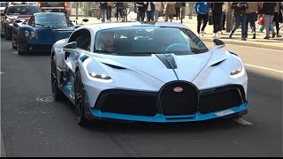 HYPERCARS in DÜSSELDORF 2022- 2x DIVO, Pagani Zonda F, Bugatti Chiron Pur Sport, Vantage F1...