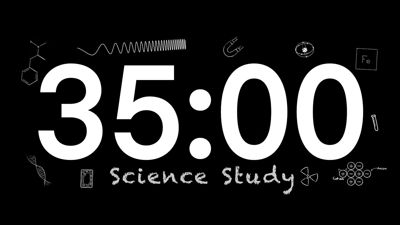 Science Study Timer 🧪 35 Minutes ⏱️ Study - Rain Noises (Lock in) - YouTube