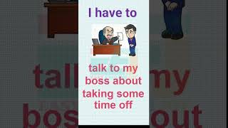 have to- #pattern + topic + vocabulary