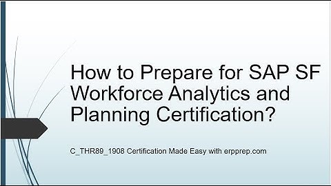 Practice Questions and Study Guide for SAP SF WFA/WFP Certification Exam