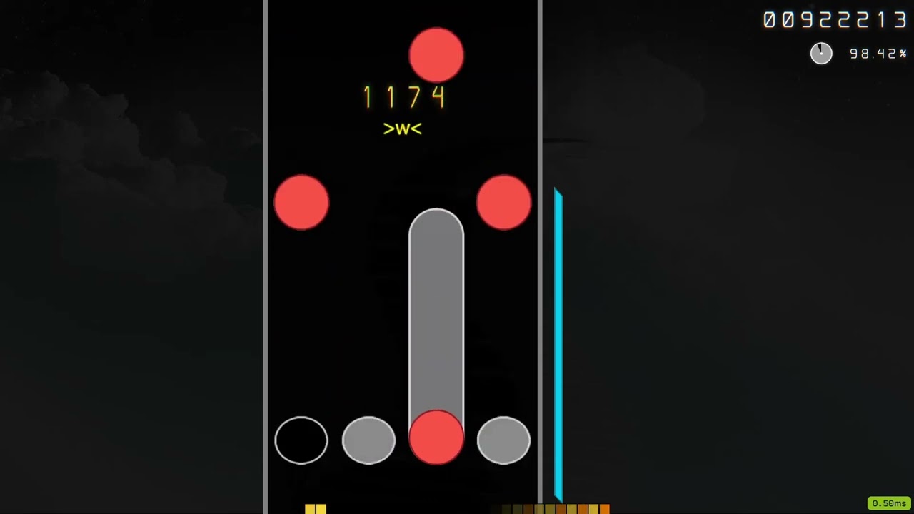 Trying Rhythm Game  OSU mania 3-star 4-key