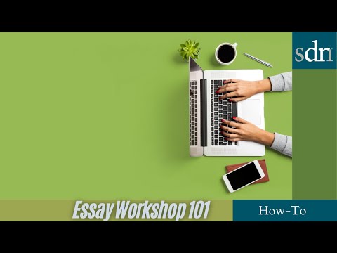 How To Use Essay Workshop 101 to Boost Your Medical School Application #premed #predental