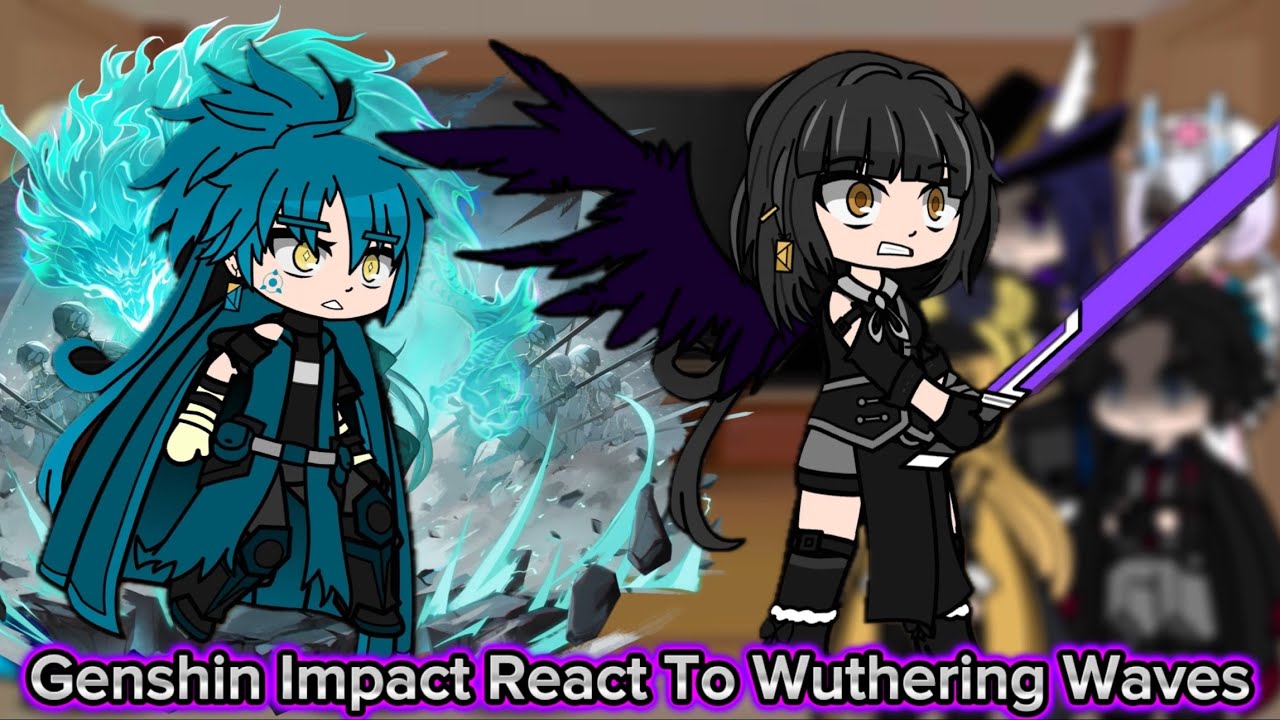 Genshin Impact React To Wuthering Waves Rover Vs. Threnodian || Genshin Impact || Gacha Reaction.