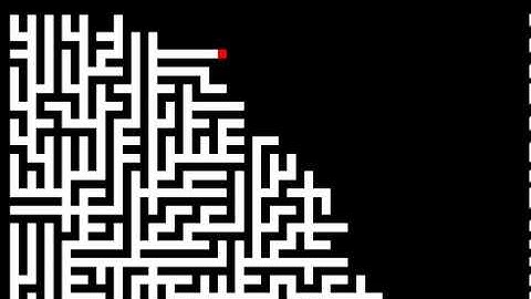 Maze generation visualization - Prim