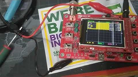 What is going on with this DSO138 oscilloscope? am i doing it wrong?