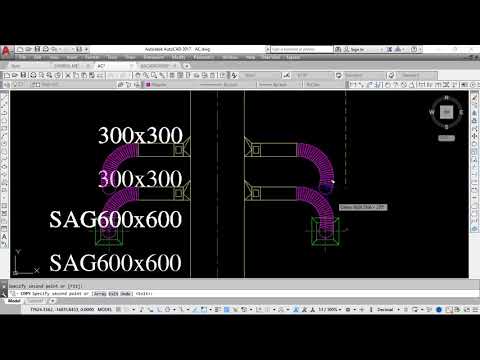 HƯỚNG DẪN VẼ ỐNG GIÓ CỨNG, ỐNG GIÓ MỀM TRONG AUTOCAD (2)