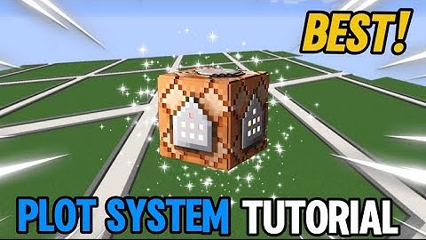 How To Make A Plot System In Minecraft With Commands | MCPE Tutorial