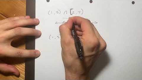 Math interval notation intersection and union of two intervals