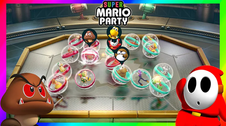 Super Mario Party Minigames Goomba vs Koopa troopa vs Shy Guy vs Monty Mole