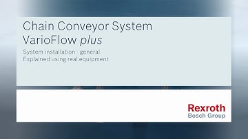 How to assemble a VarioFlow plus plastic chain conveyor - 65-120 mm chain