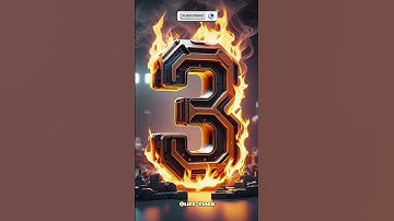 Fire Power Countdown | 3D Numbers from 9 to 0 #countdown #timer #shorts #10seconds