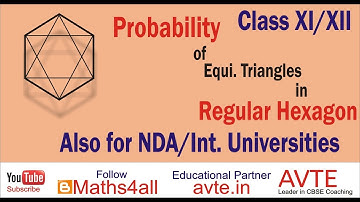 PROBABILITY OF EQUILATERAL TRIANGLE IN REGULAR HEXAGON #avte #cbseexams #veryimportant
