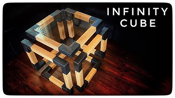 Wooden Infinity Cube Table