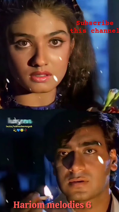 Kitna hasin chehra 90 #hit song#Ajay Devgan Raveena Tandon#viral WhatsApp status