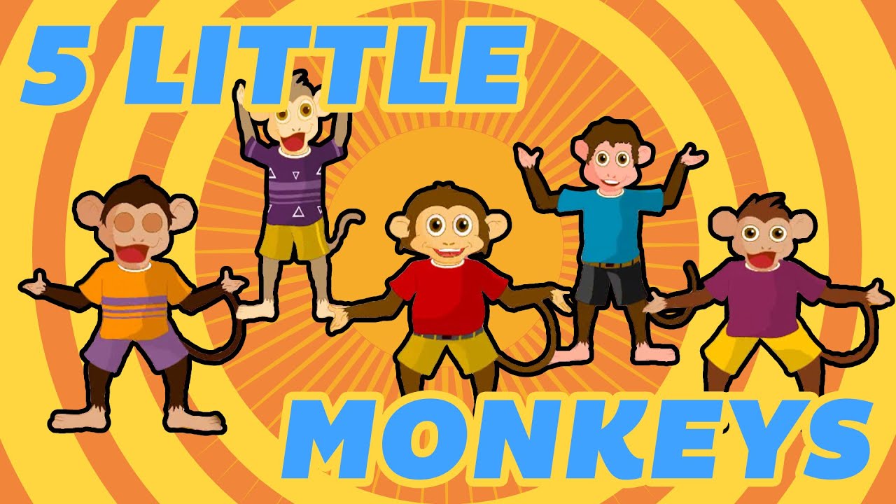Five Little Monkeys - Nursery Rhymes for Kids - YouTube