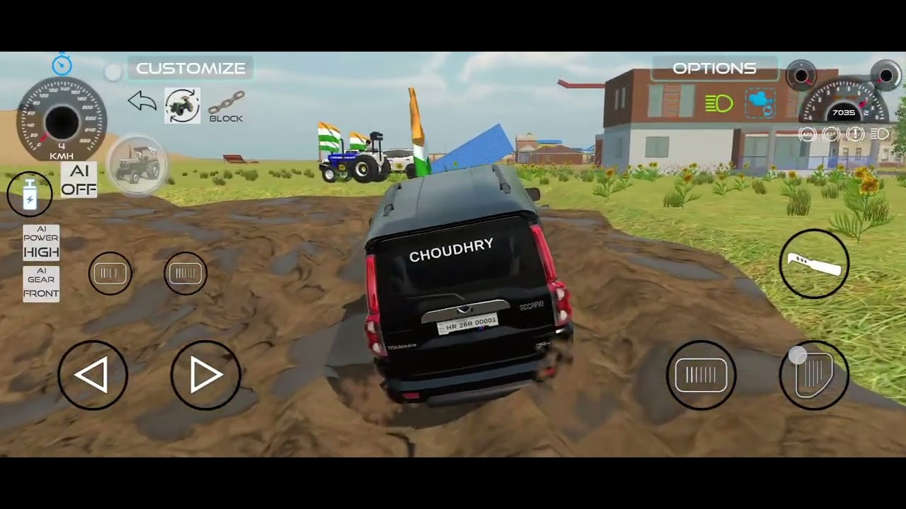 मिट्टी गेम ट्रैक्टर फार्मिंग वाला वीडियो Car game 🎮