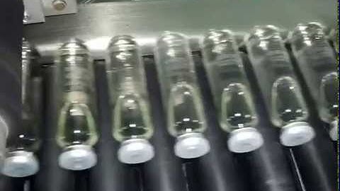 10ml vial bottle labeling machine with transparent label