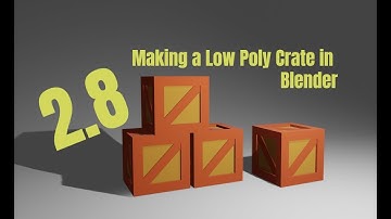 How To Make A Wooden Crate In Blender 2.8 - BEGINNER Modeling Tutorial
