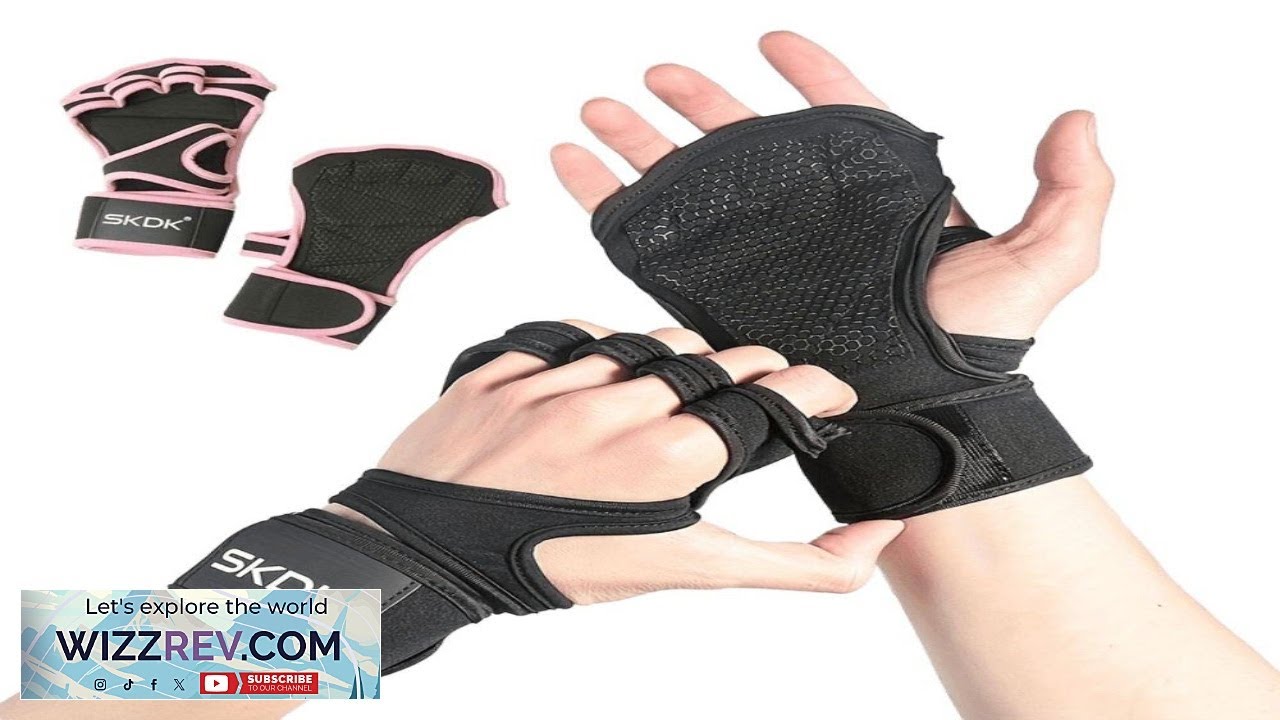 SKDK 1Pair Weight Lifting Fitness Sports Gloves Non slip Breathable Sweat wicking Silicone Review