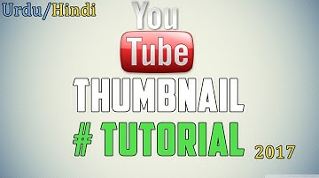 How To Make a Professional Thumbnail for YoutubeVedios In Adob photoshop cs6(Urdu/Hindi)Tutorial