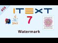 Add watermark image to PDF using iText Java